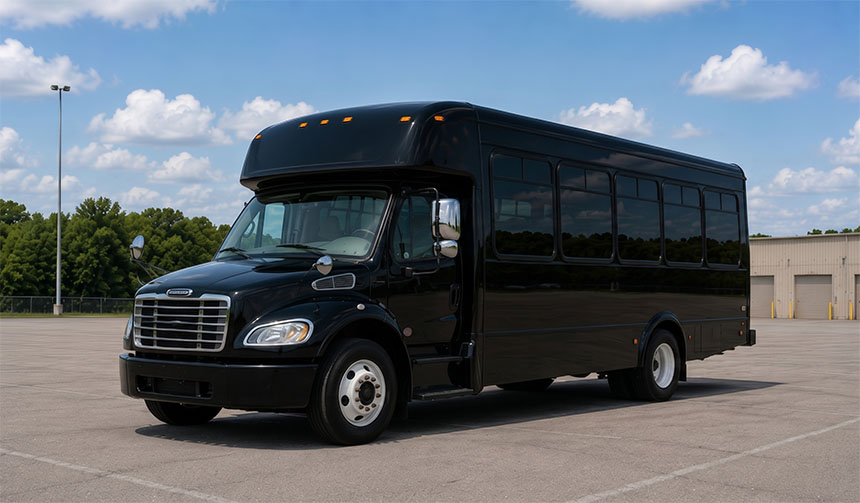 18-passenger minibus available for charter in Fullerton, CA