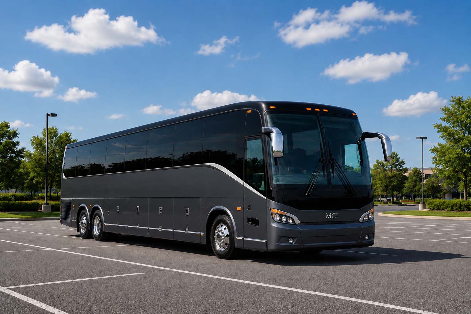 Charter bus rental in Fullerton, CA